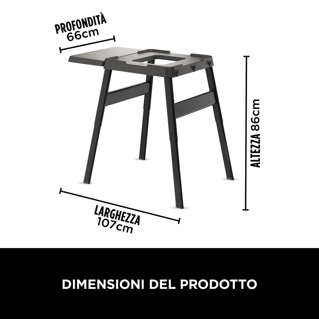 Ninja Tavola laterale e supporto regolabile Woodfire