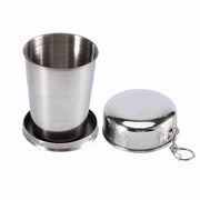 Bicchiere Opvoucabile 240 ml - Acciaio Inossidabile - Leggero - Camping - Esterno - Facile da Pulire - Bicchiere da Viaggio
