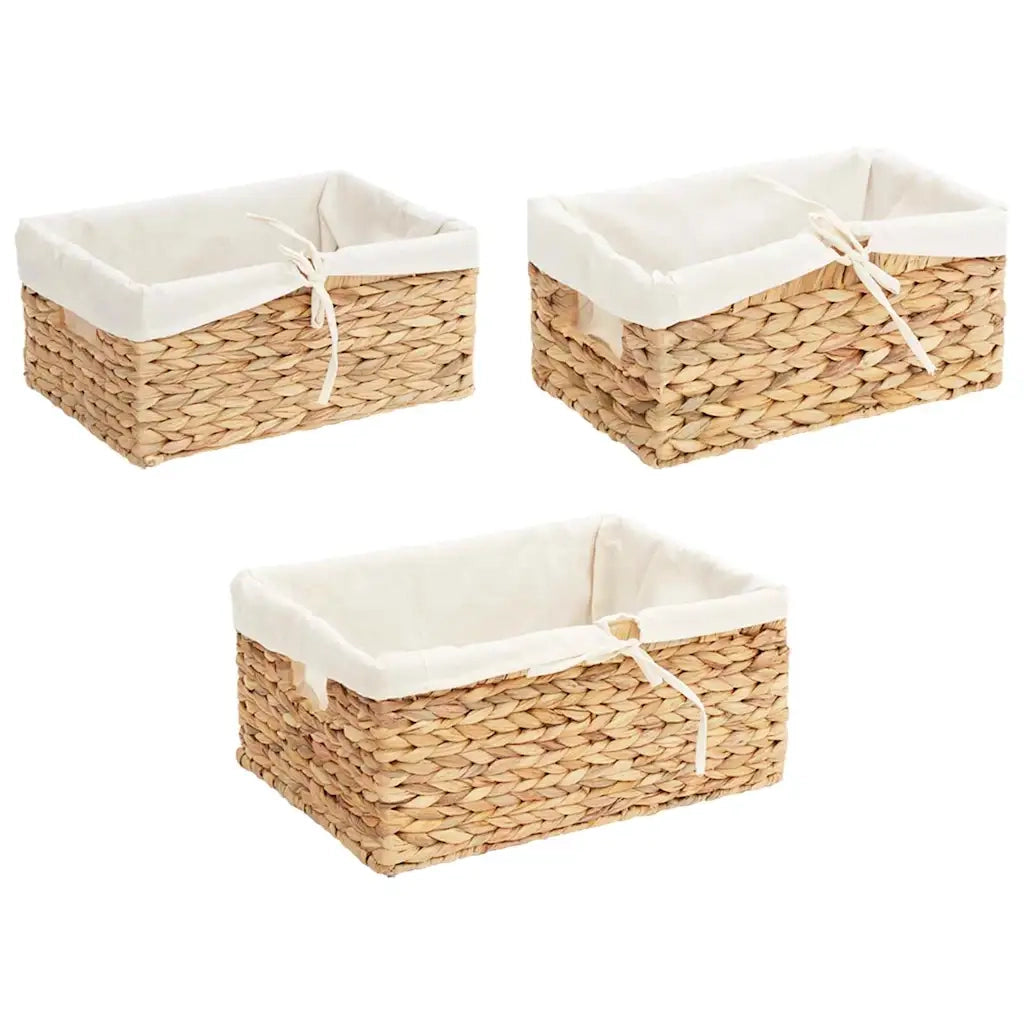 Cesti per Stoccaggio 3 pz Naturale Giacinto d'acqua CFW7585188