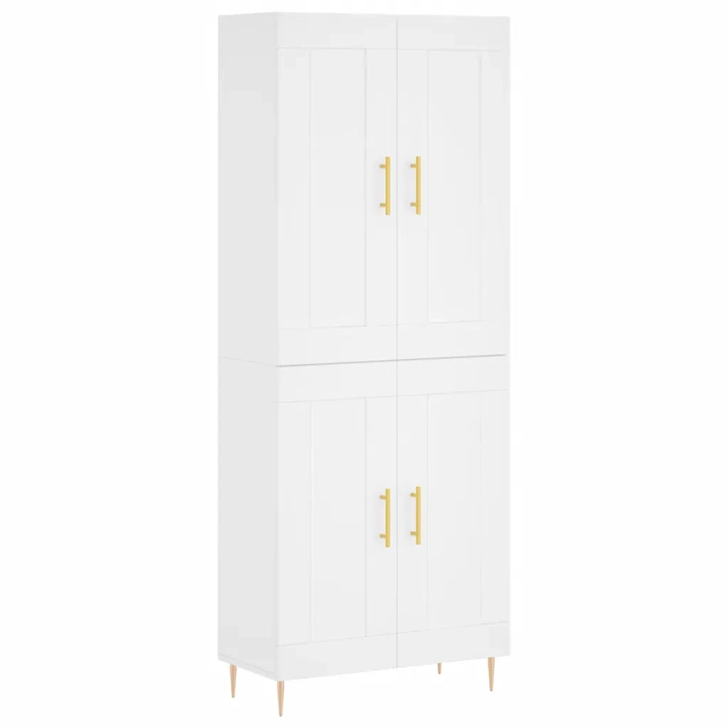 Credenza Bianca 69,5x34x180 cm in Legno Multistratocod mxl 126058