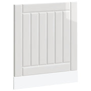 Pannello Lavastoviglie Lucca Bianco Lucido in Legno Multistrato