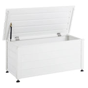 Mobile portaoggetti da giardino in alluminio bianco 113x50 cm Mobili da giardino