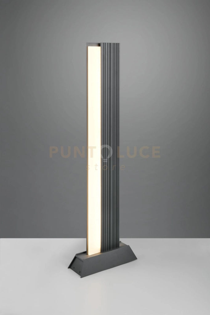 MARIZA PALO ALTO DA ESTERNO LED 16W 1800lm, 3000K FUSIONE ALLUMINIO ANTRACITE IP44 H.100CM