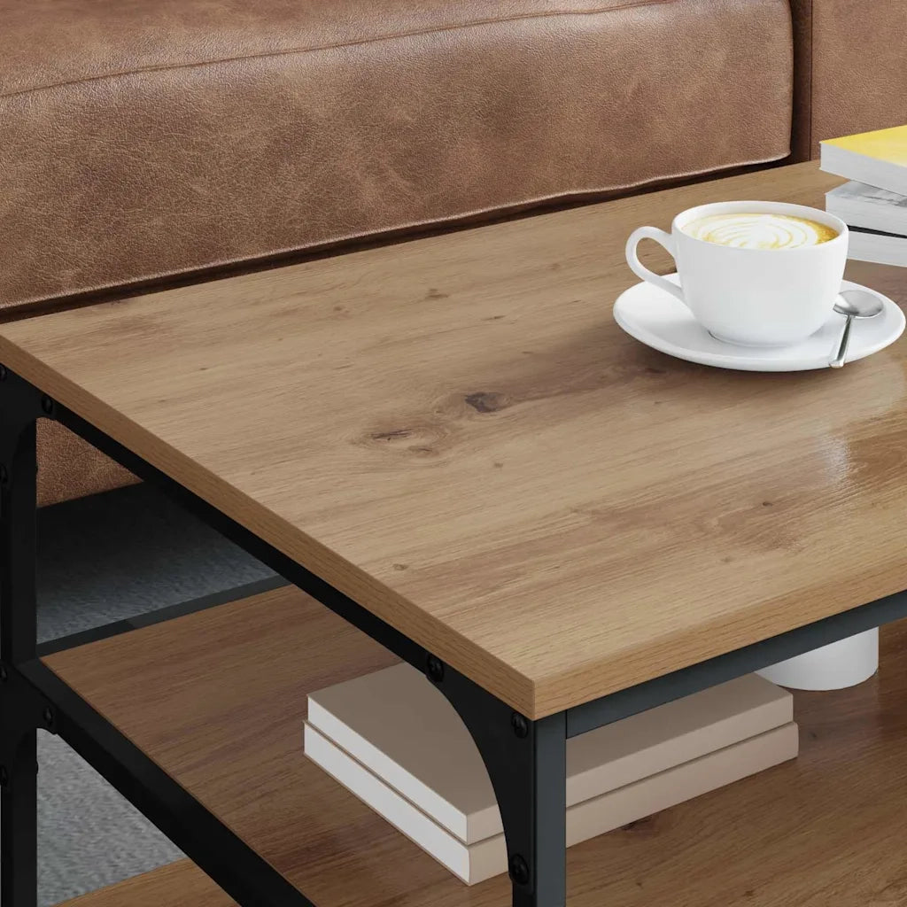 Tavolino da salotto | Tavolino da caff¨¨ | Tavolino da Soggiorno Rovere artigianale 90 x 49 x 40 cm
