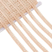 Tessuto elastico per bordi 54,68 metri - Lint con rilievo - Polyester 1/2 ~ 5/8 pollice - Bianco Navajo - Per DIY cucito e decorazione