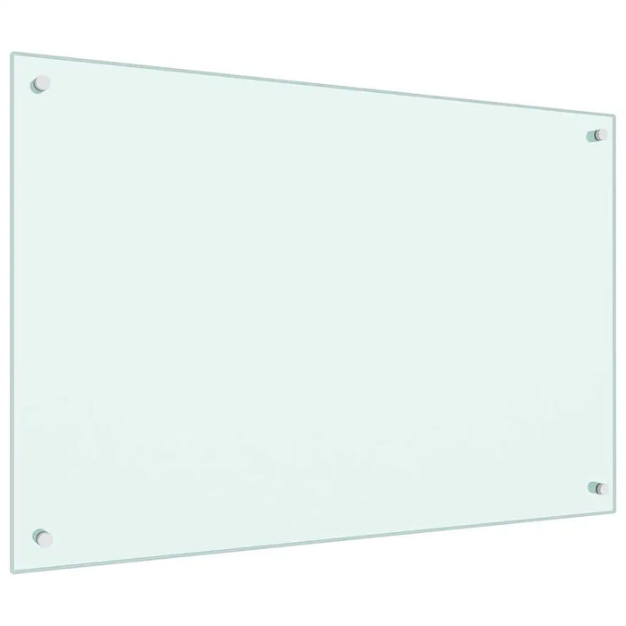 Paraschizzi per Cucina Color Latte 90x60 cm in Vetro Temperato 249459