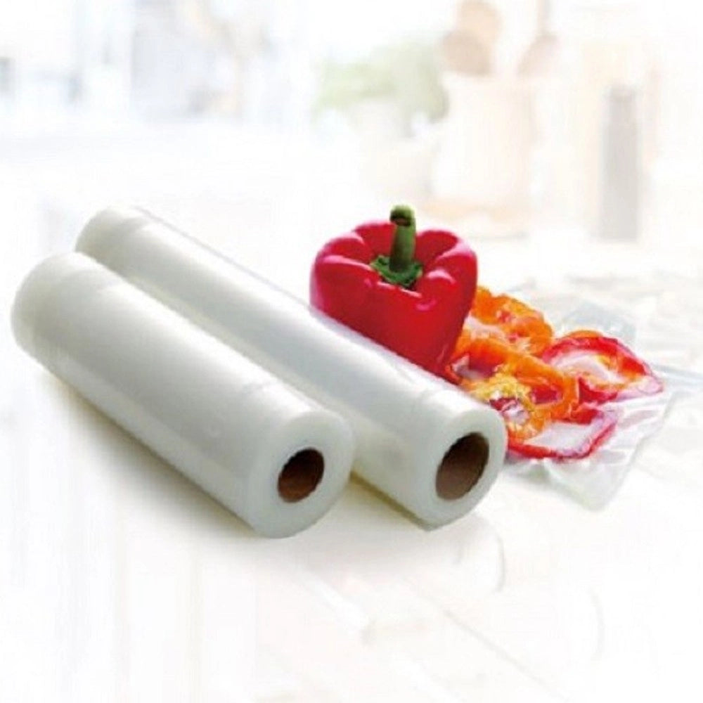 Trade Shop - Set Rotoli Per Sottovuoto 20x300cm Per Congelamento Cibi Alimenti Frutta Verdura -