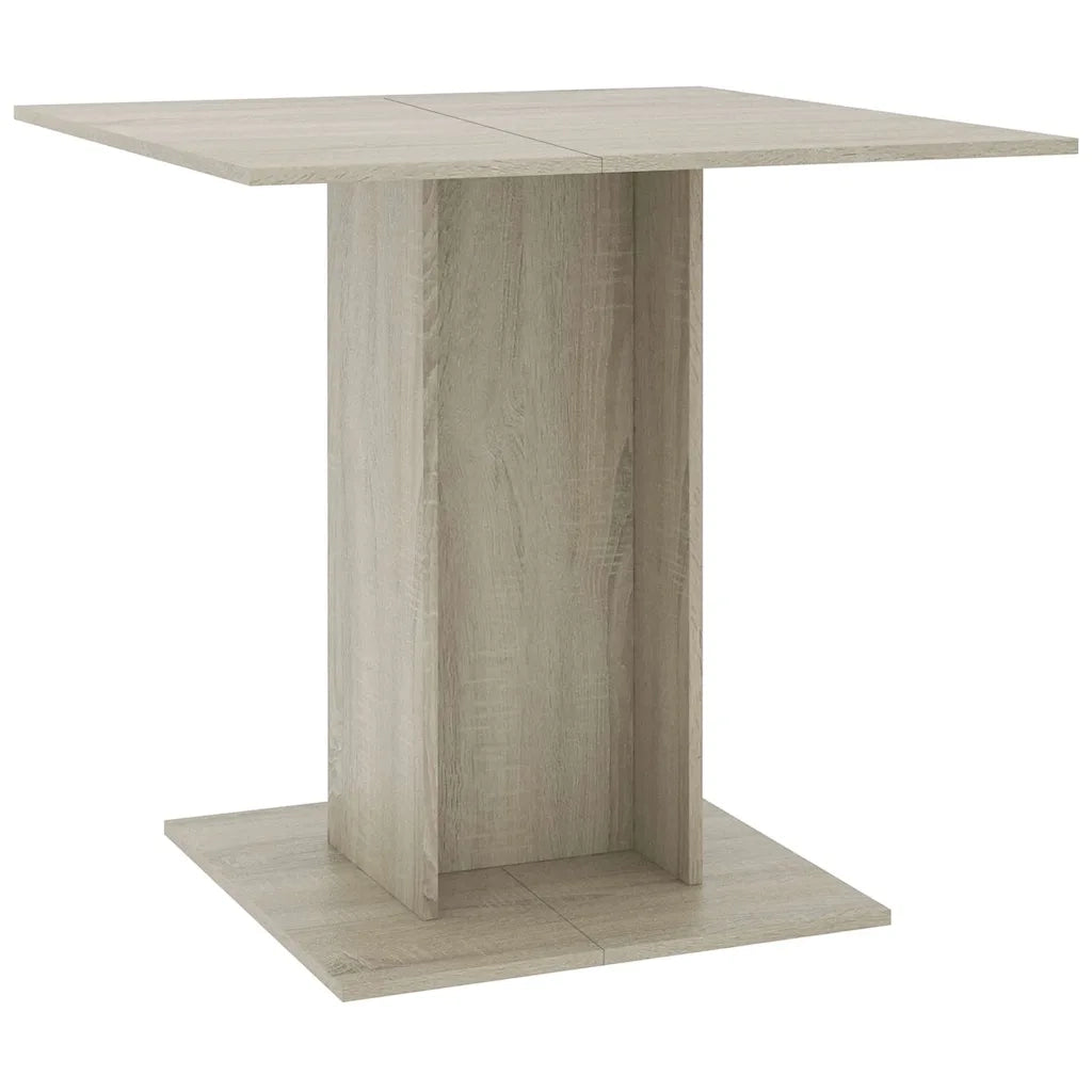 Tavolo da Pranzo Rovere Sonoma 80x80x75 cm in Truciolato