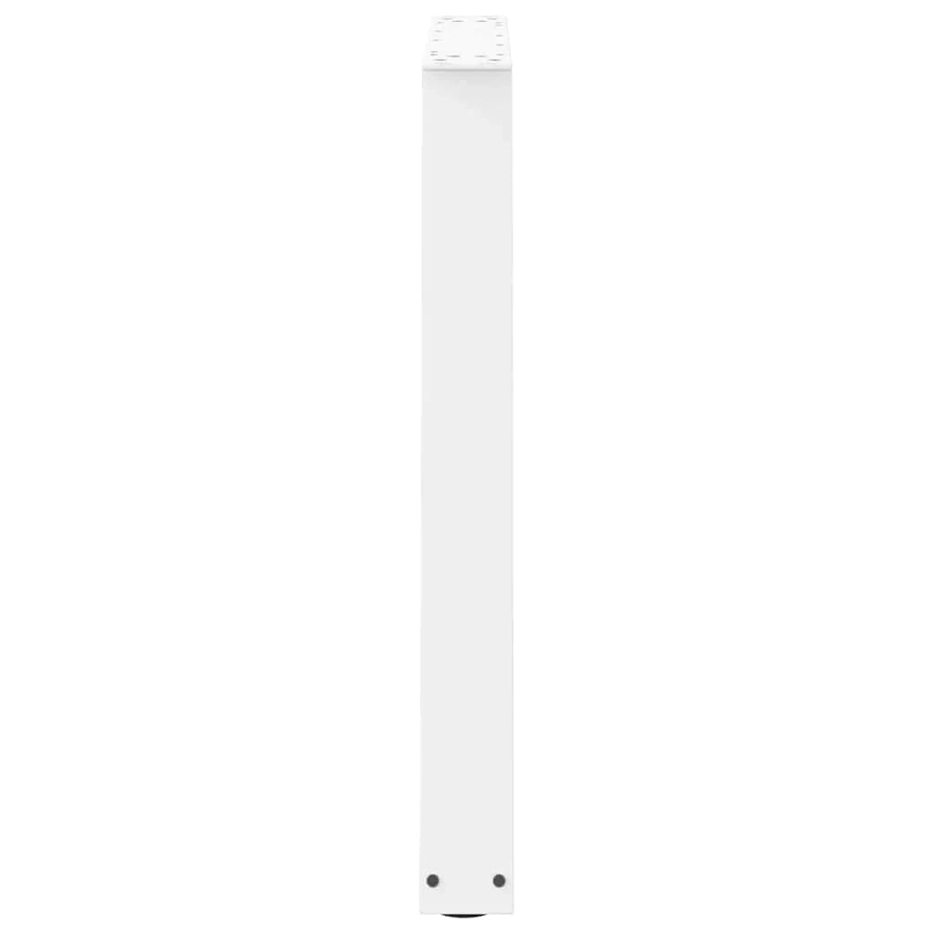 Set di 3 gambe per tavolo da pranzo a forma di V 80 x 72-73,3 cm robuste ed eleganti stile moderno acciaio bianco 02_0056877