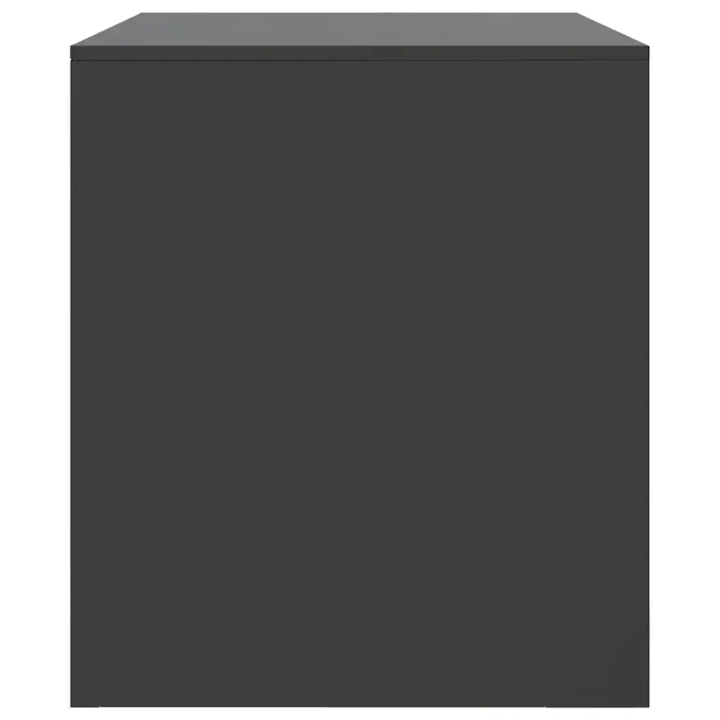 Mobile TV Nero 67x39x44 cm in Acciaio 841691