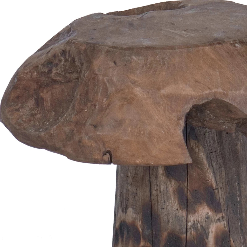Pouf Naturale 35 x 35 x 35 cm Legno di teak solido