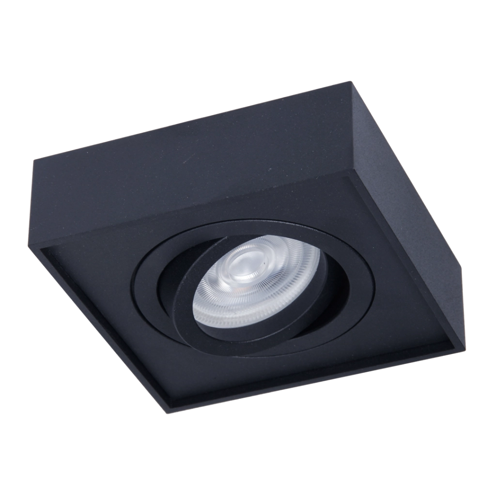 Faretto incasso soffitto quadrato nero GU10 Milagro ML0046