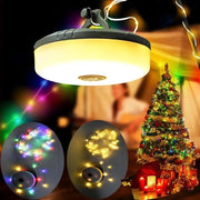 Illuminazione esterna per Natale - Catena di luce RGB + bianco caldo - 10 metri, 8 modalità di luce, impermeabile - Catena di luce LED caricabile via USB - decorazione per porta o albero di Natale