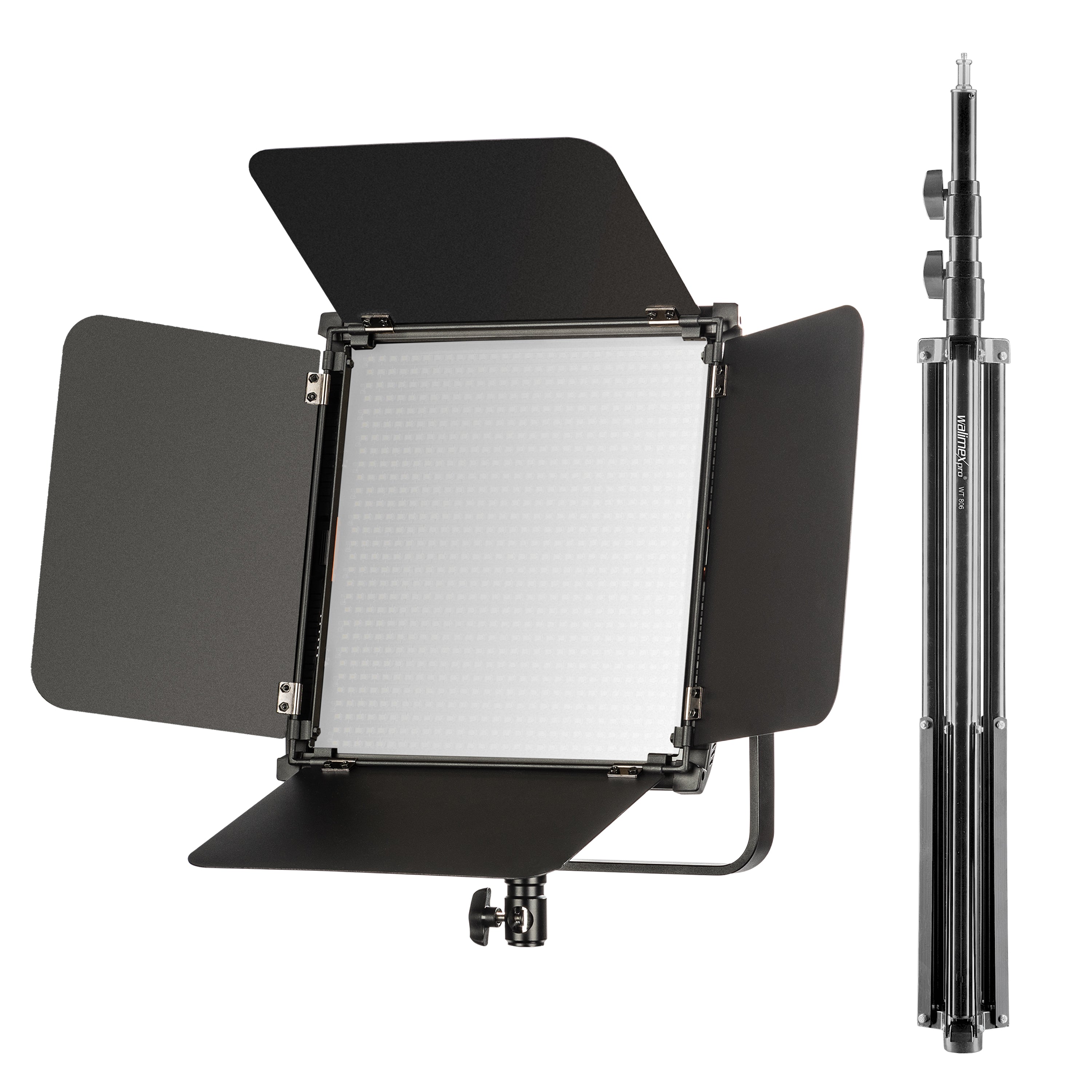 LED Niova 100-F Pro 100 W bi-color area light con treppiede per lampada, luce video dimmerabile, luce da studio con luce morbida, luce fotografica con telecomando