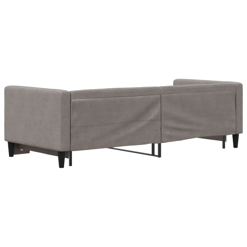Divano Letto con Letto Estraibile Tortora 80x200 cm Tessuto