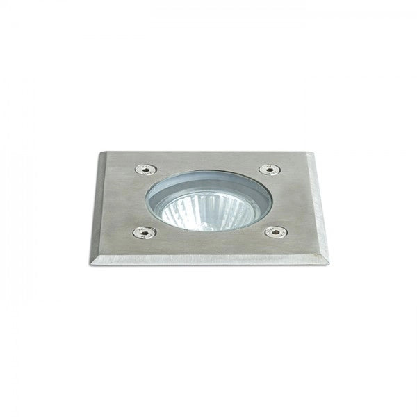 Faretto ORBU SQ 10 da incasso acciaio inossidabile 230V LED GU10 15W IP67