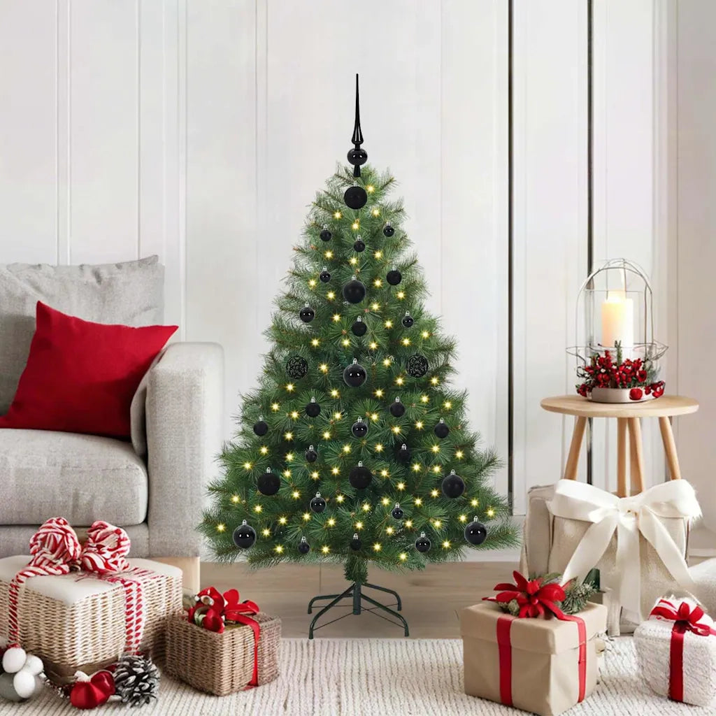 Albero di Natale artificiale con 150 LED Verde 120 cm PE e PVC 3397758
