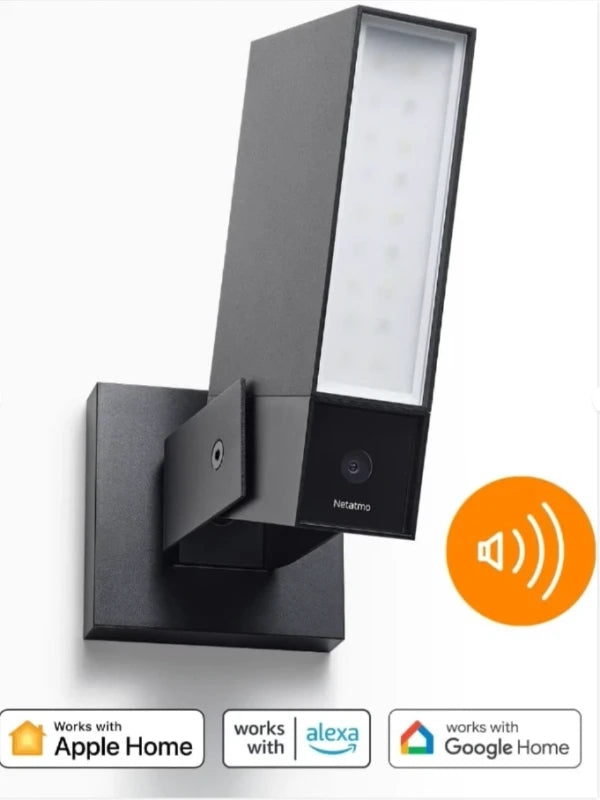 Telecamera esterna intelligente e connessa con sirena NOC-S-Pro Netatmo - Nera