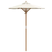 Ombrellone da giardino rotondo 270 x 260 cm in bambù leggero stile moderno atmosfera rilassante 02_0058240