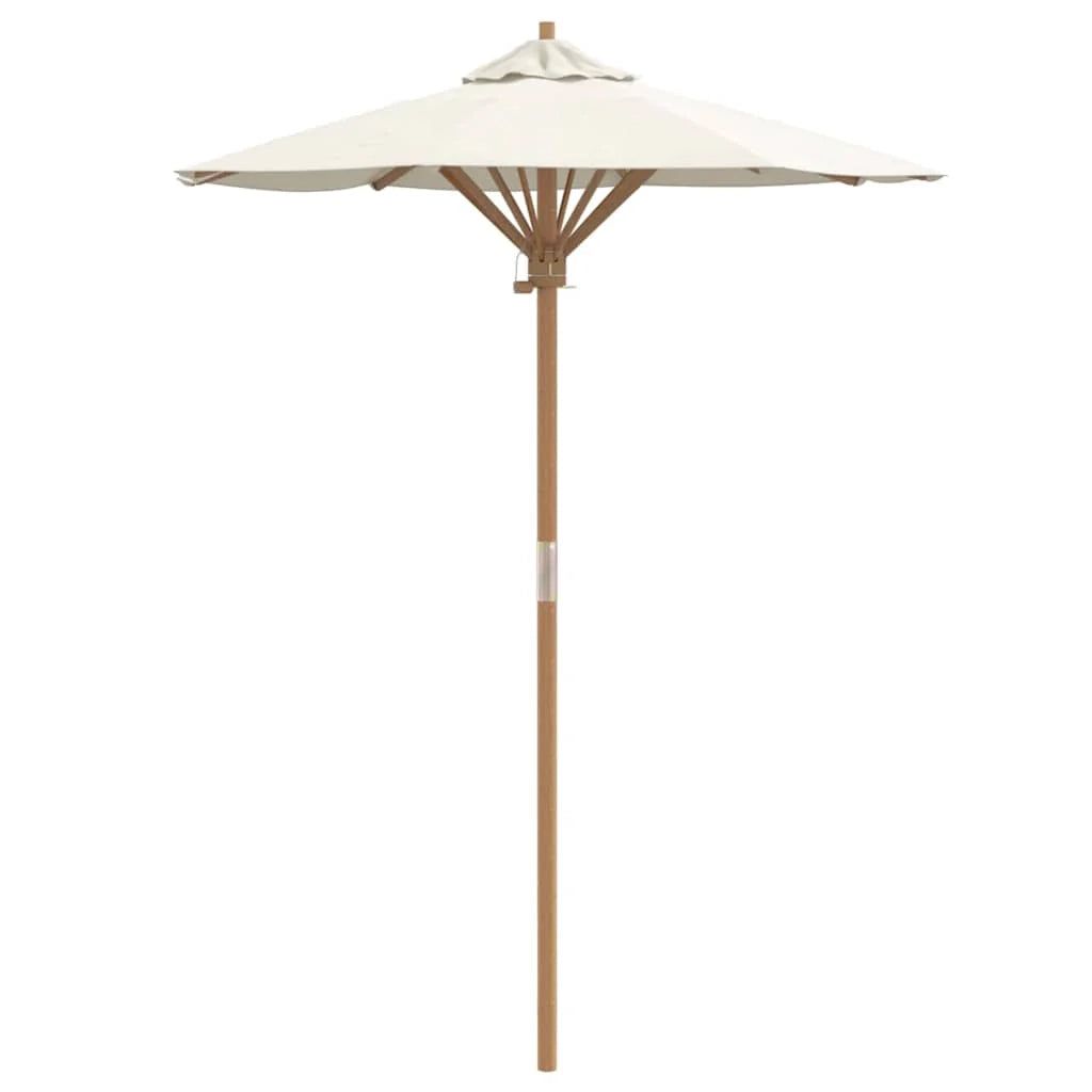 Ombrellone da giardino rotondo 270 x 260 cm in bambù leggero stile moderno atmosfera rilassante 02_0058240