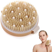 Spazzola per corpo - Capelli naturali - Migliora le funzioni linfatiche