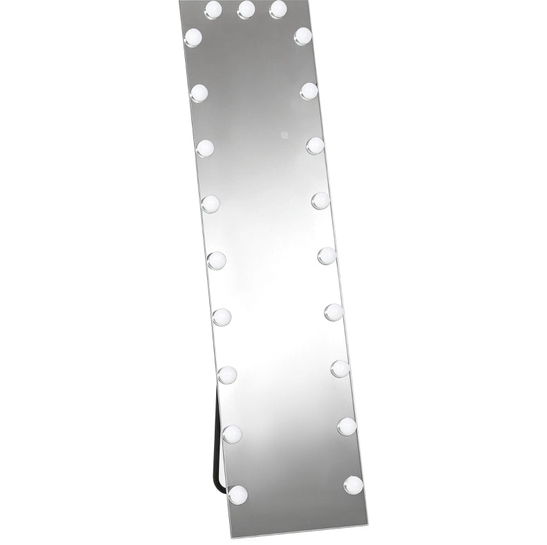 Specchio da terra 40x150 cm con LED RGB e 21 lampadine