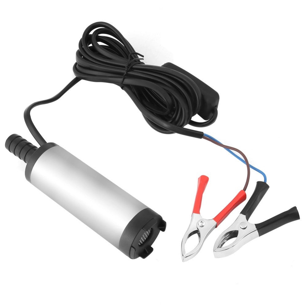 Trade Shop - Pompa Travaso Elettrica Sommersa Aspira Liquidi Acqua Olio Diesel 12v Auto Barca -