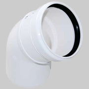 CURVA IN PPS APERTA MF - EE  80 ang. 45Â° - 1 pezzi - MADE IN ITALY