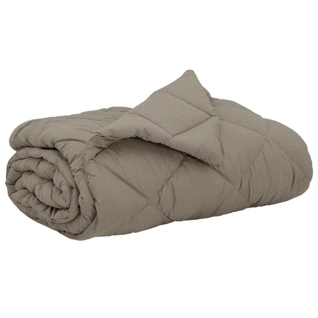 Piumone | Duvet Estivo Grigio chiaro 220 x 200 cm Microfibra