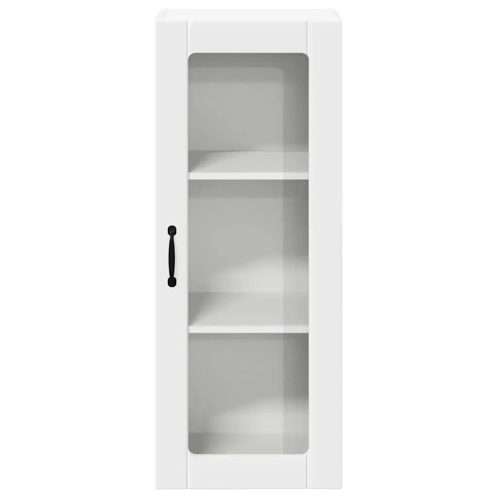 Pensile da cucina | Mobile in vetro da parete LUCCA Bianco 40 x 31 x 100 cm