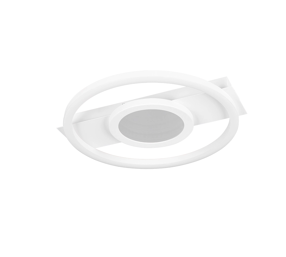 Plafoniera LED rotonda, metallo, bianco, L 36 cm, Wheeler