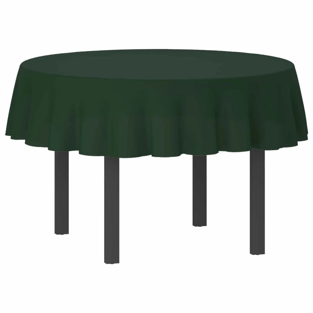 Tovaglia da Tavolo Rotondo Verde Scuro Ø 160 cm 42040018