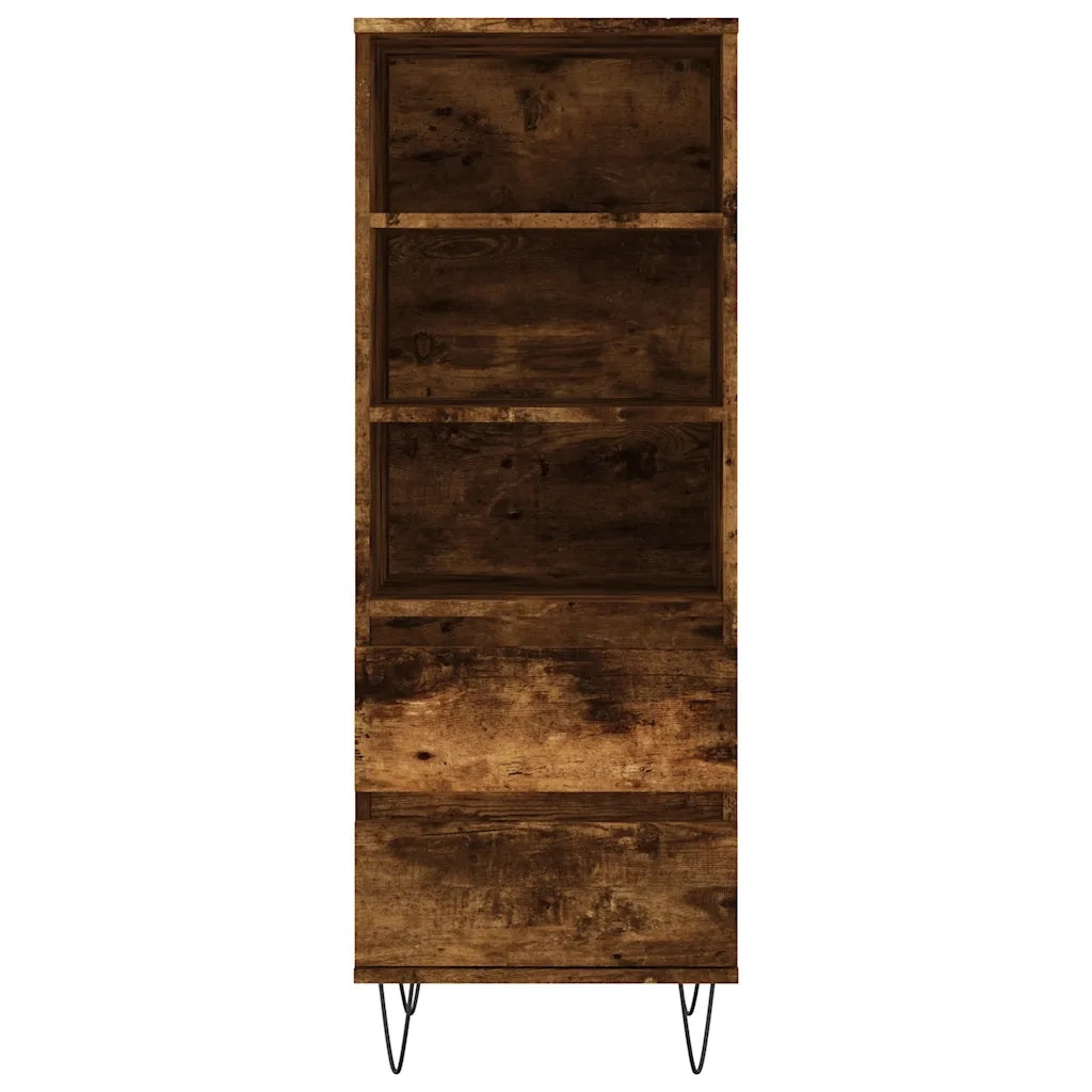 Credenza-Buffet-Armadio da cucina Rovere Fumo 40x36x110 cm in Legno Multistrato 516744