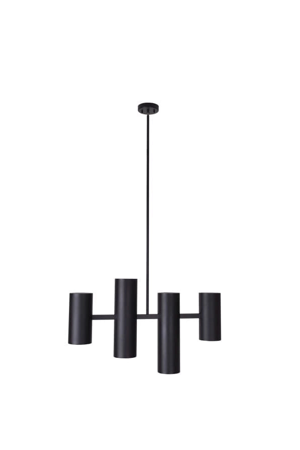 Lampada a sospensione industriale Maxlight Laxer nera 4xGU10