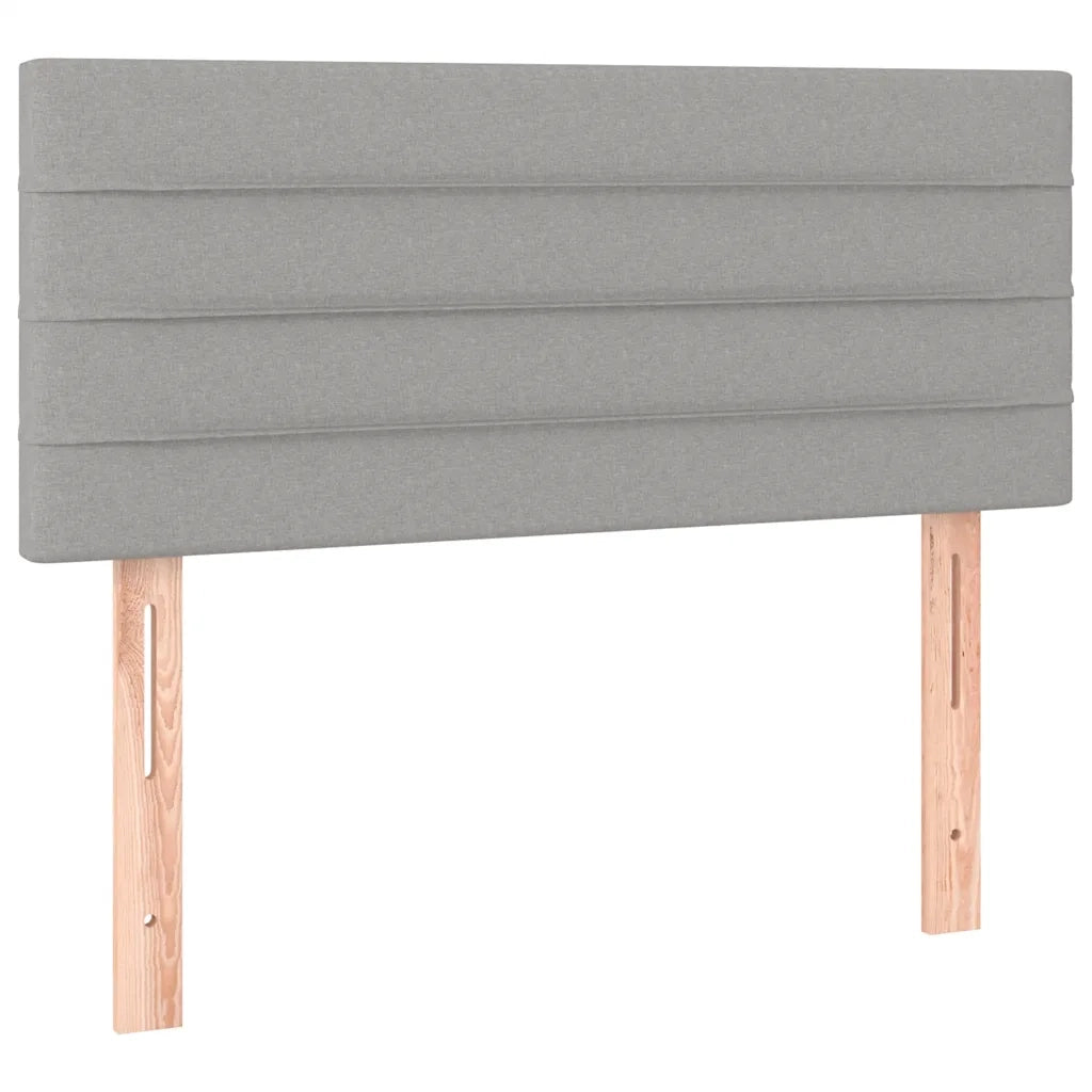 vidaXL Giroletto a Molle con Materasso Grigio Chiaro 120x190cm Tessuto