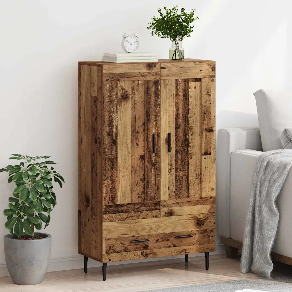 Credenza | Madia | Buffet da pranzo | Armadio da pranzo Legno vecchio 69,5 x 31 x 115 cm Legno multistrato