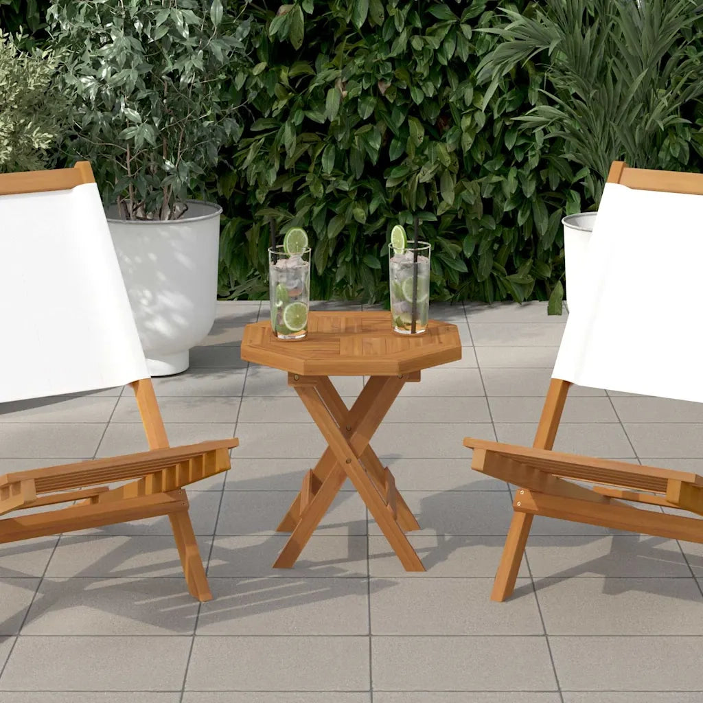 Piano per Tavolo 40x40x2,5 cm Ottagonale Legno Massello Teak