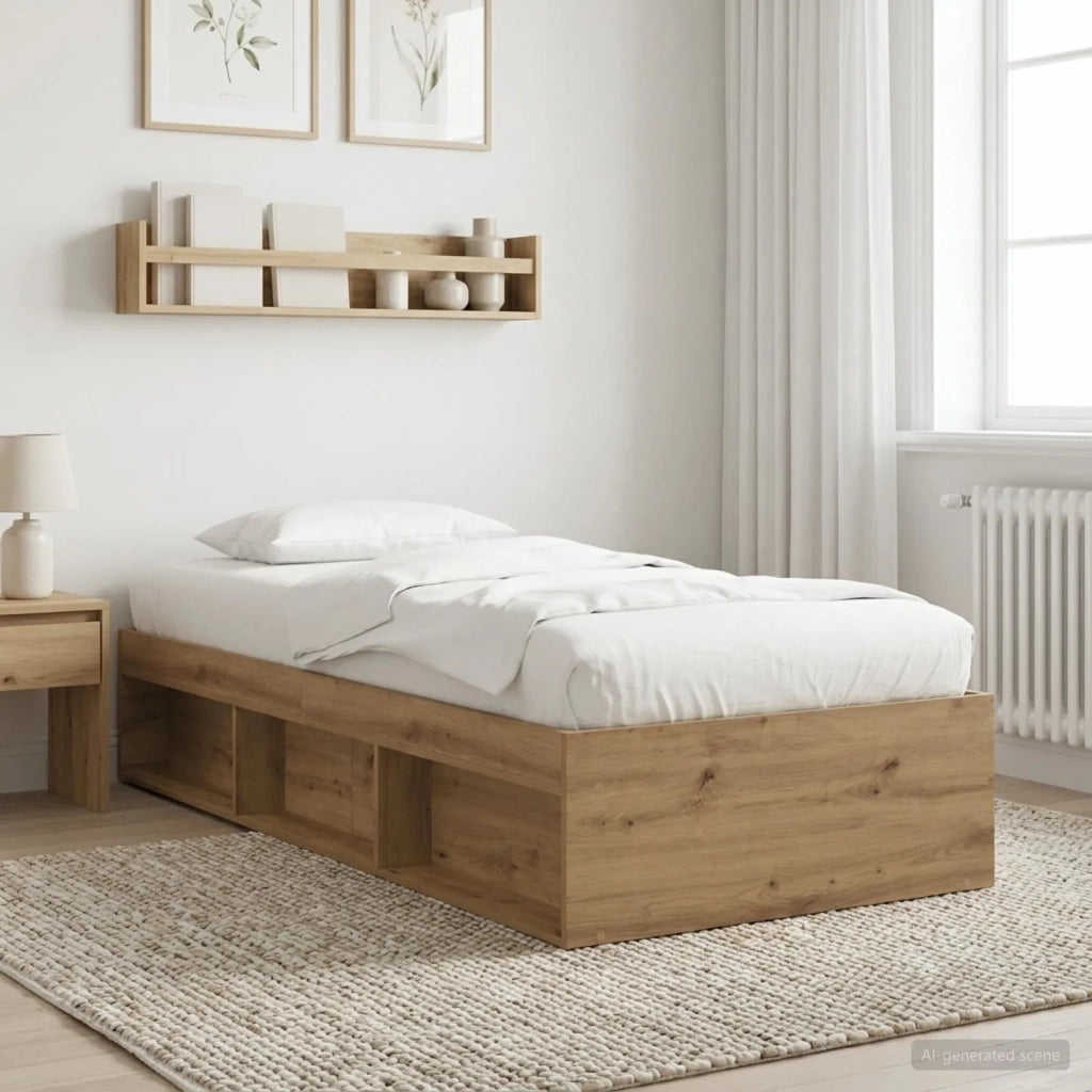 Telaio del letto con storage Rovere Artigianale 80 x 200 cm 3429524