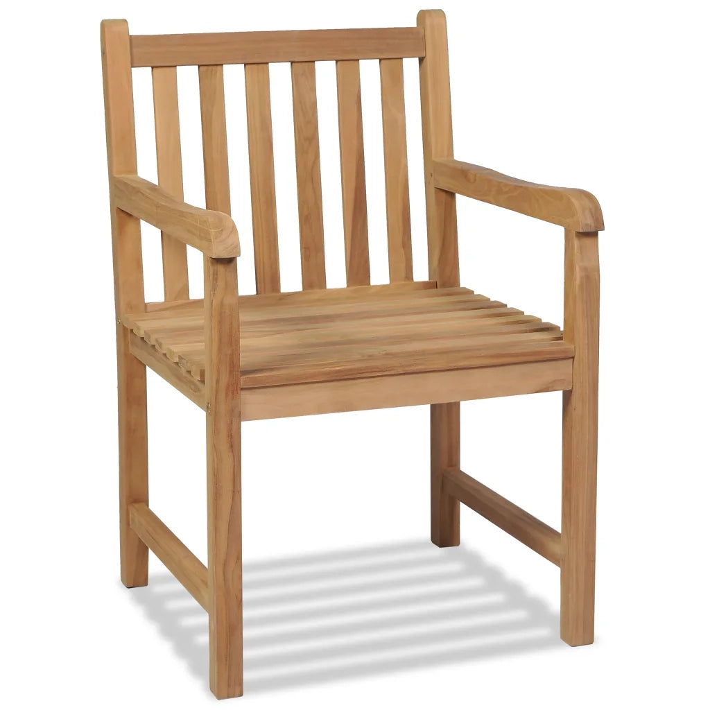 Sedie da Esterno 2 pz in Legno Massello di Teak 43250