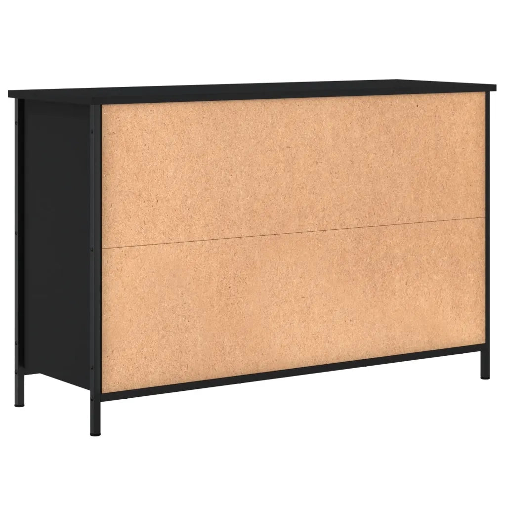 Mobile Porta TV Nero 100x35x65 cm in Legno Multistrato