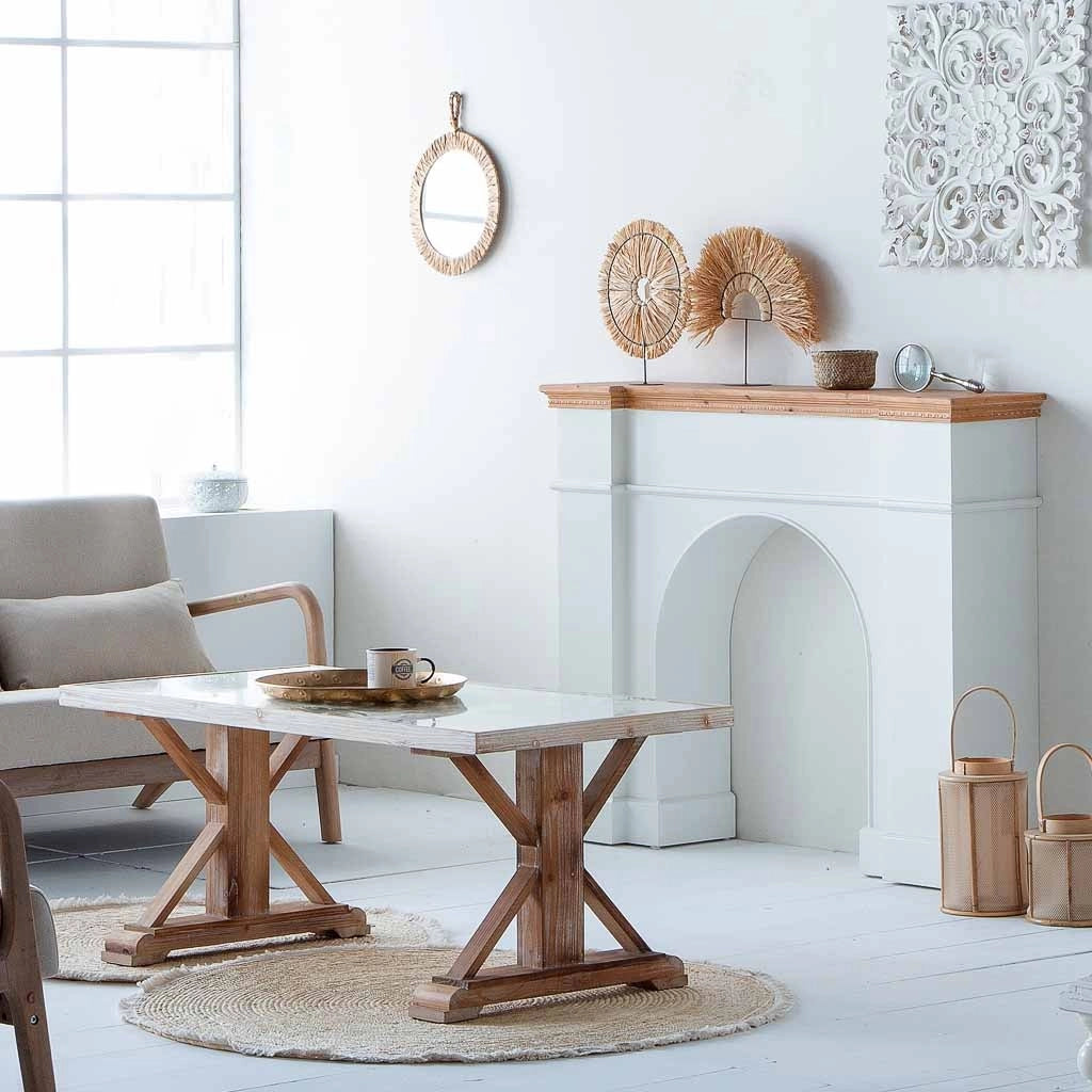 Tavolo in legno marrone 120,5x60,5x50,5h