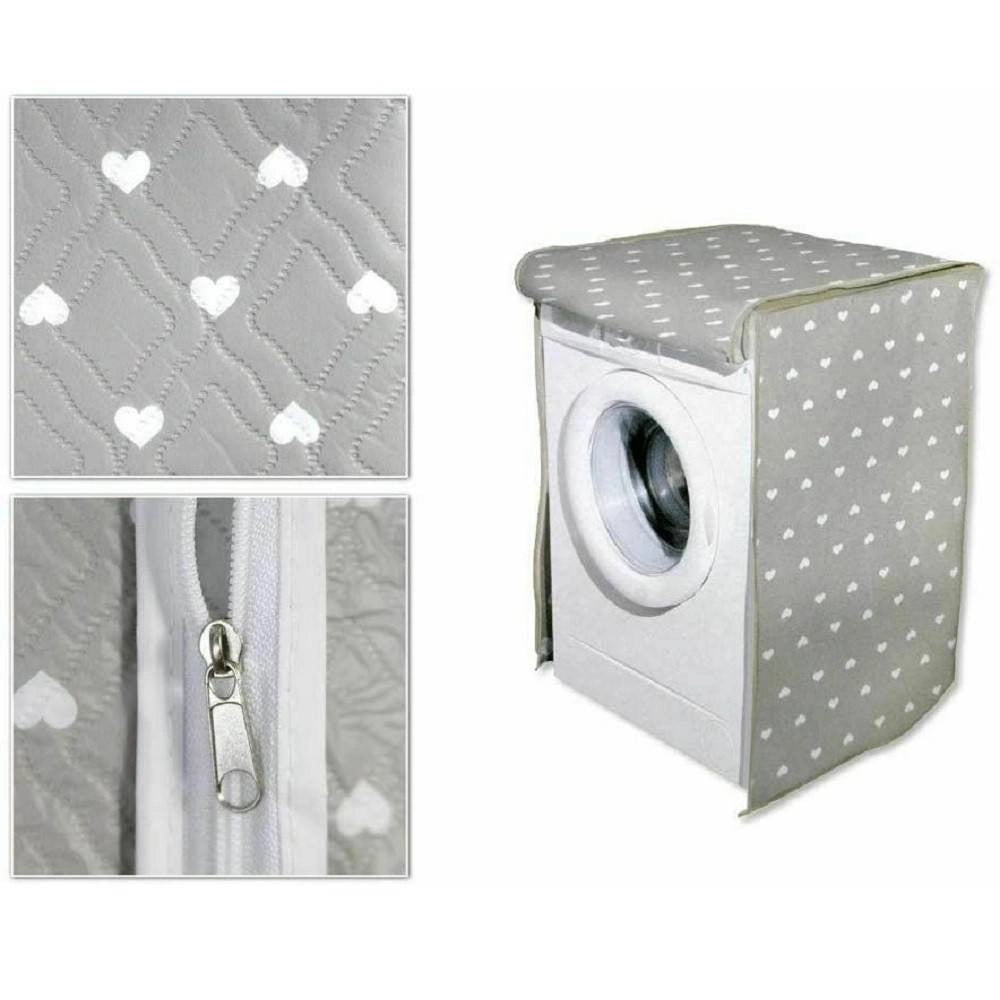 Trade Shop - Telo Copri Lavatrice Copertura Fantasia Universale Trapuntato 63 X 58 X 85 Cm -