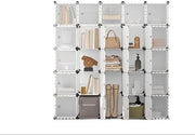 Sistema di Supporto per Scarpe - Organizzatore Modulare - PP e Metallo Durevole - 153 x 133 x 31 cm