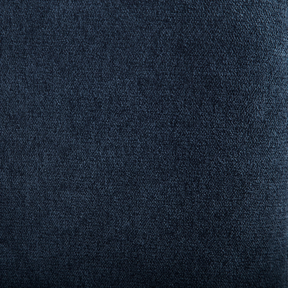 Letto 160 x 200 cm ciniglia blu scuro imbottita testiera trapuntata a canale con struttura