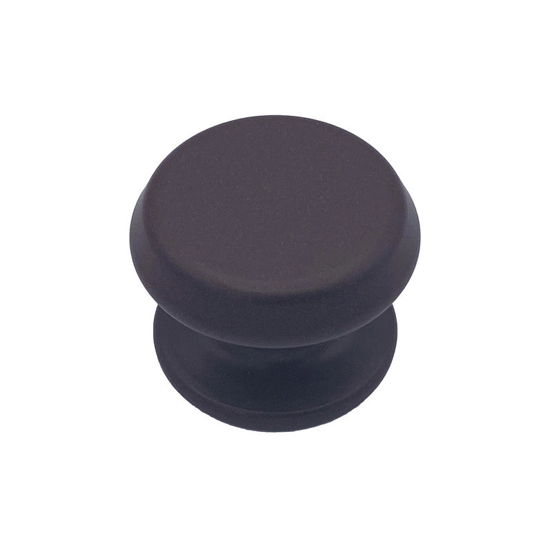 Pomolo fisso per porta SAGUATTI 877/80UAB in alluminio marrone opaco