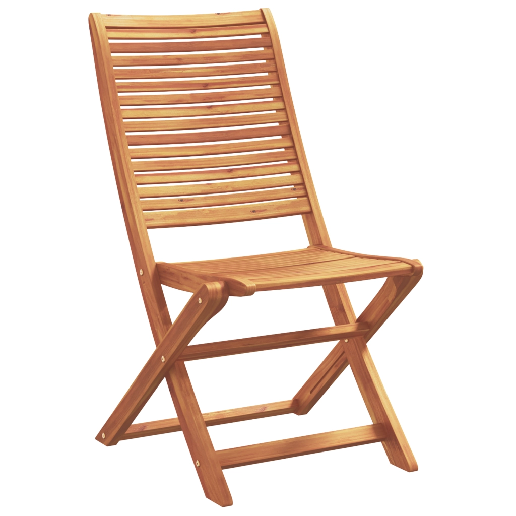 Set da Pranzo da Giardino in 5 Pezzi Legno Massello di Acacia