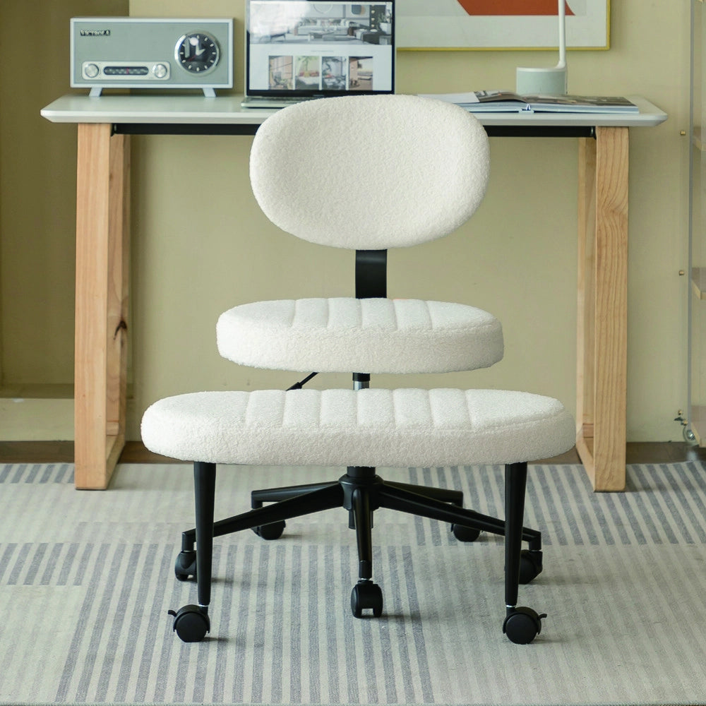 Sedia da Ufficio Home Office Girevole con Poggiapiedi ¨C Xylo ¨C Velluto