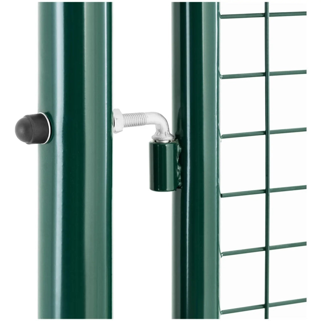 Cancello da giardino 107,5 x 196 cm acciaio verniciato a polvere verde 14_0009647