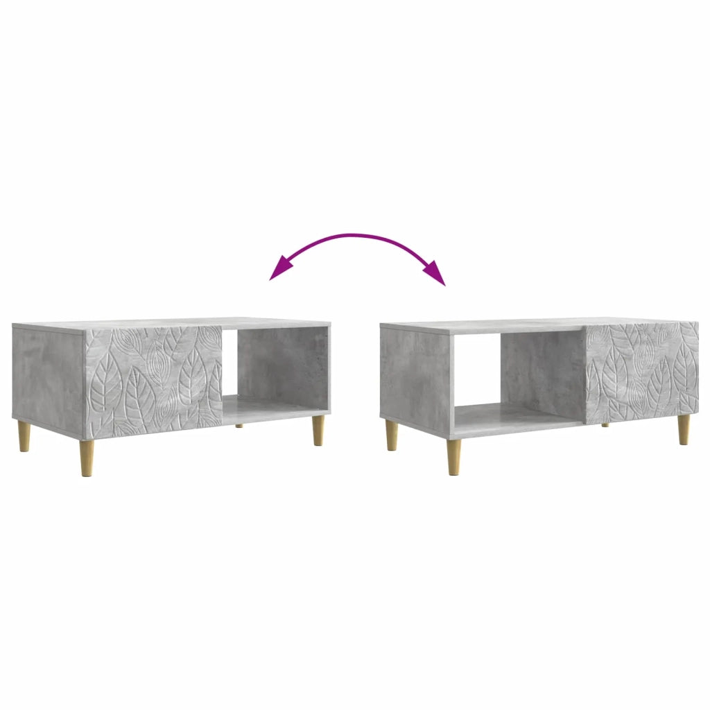 Tavolino da salotto Grigio Cemento 90 x 50 x 40 cm 895188