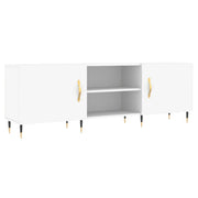 Mobile TV multimediale scaffale TV credenza mobile TV sala da pranzo soggiorno camera da letto 150 x 30 x 50 cm legno ingegnerizzato bianco 02_0025990